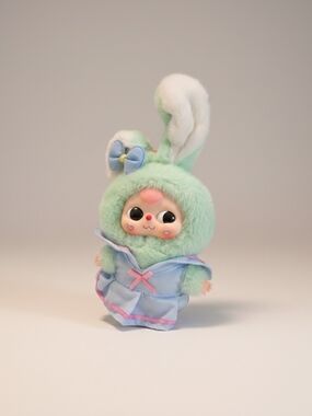 Baby Three Mint Green Bunny Plushie